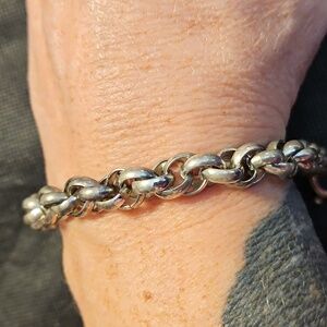 Stainless Stwel Silver Chain Bracelet